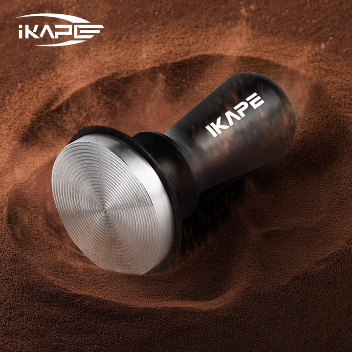 IKAPE 58.35mm Espresso Tamper, Premium Barista Kaffee Tamper mit kalibrierter Feder belastet, 100% E