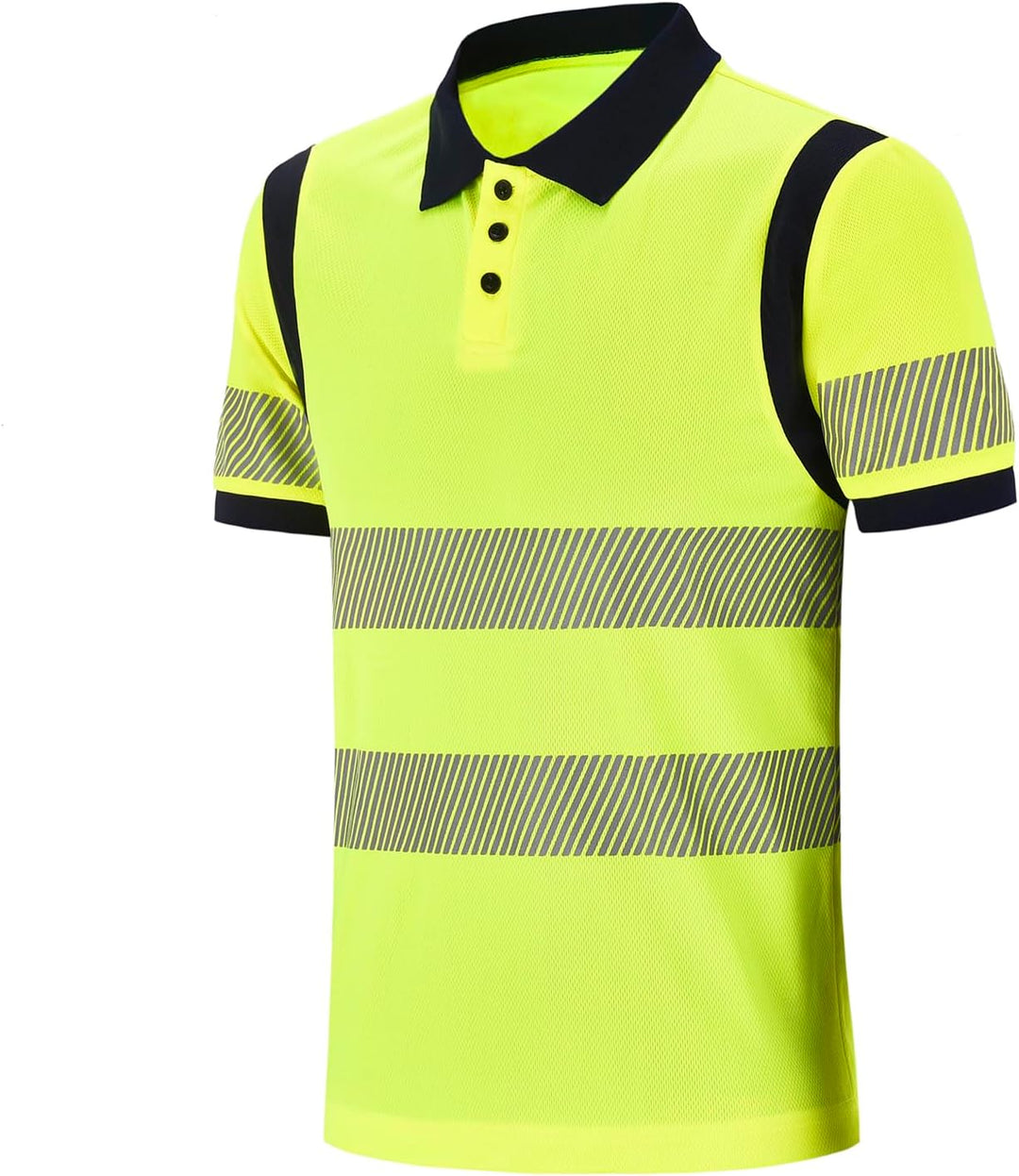 Warnschutz Polo Marinekragen Sicherheits Arbeitskleidung Warnschutz t Shirt Herren S Gelb-new-de70,