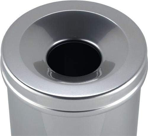 Durable Papierkorb Safe rund 15 Liter, silber, 330523 silber 15 Liter, silber 15 Liter