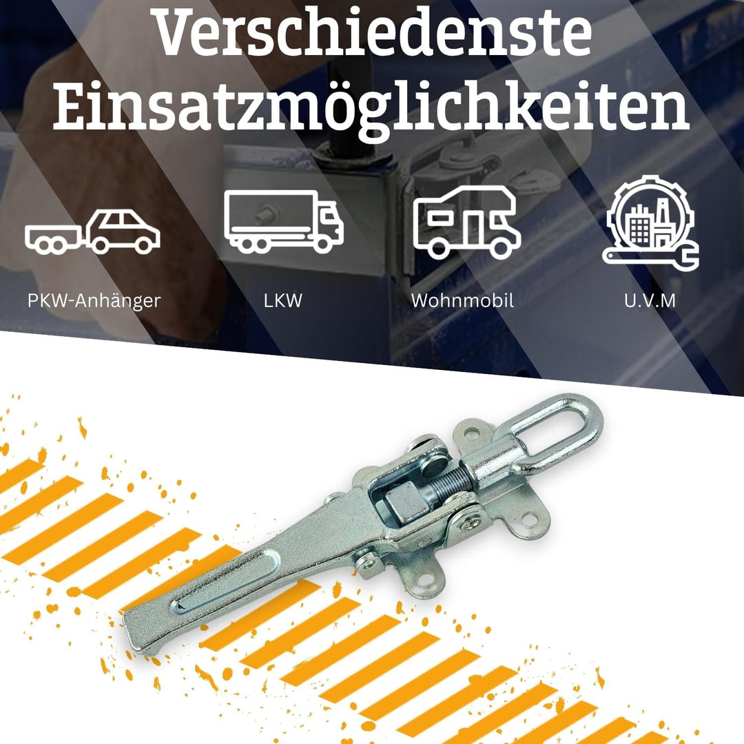 Safetytex Bordwandverschluss verstellbar mit Langgriff – Exzenterverschluss aus verzinktem Stahl – S