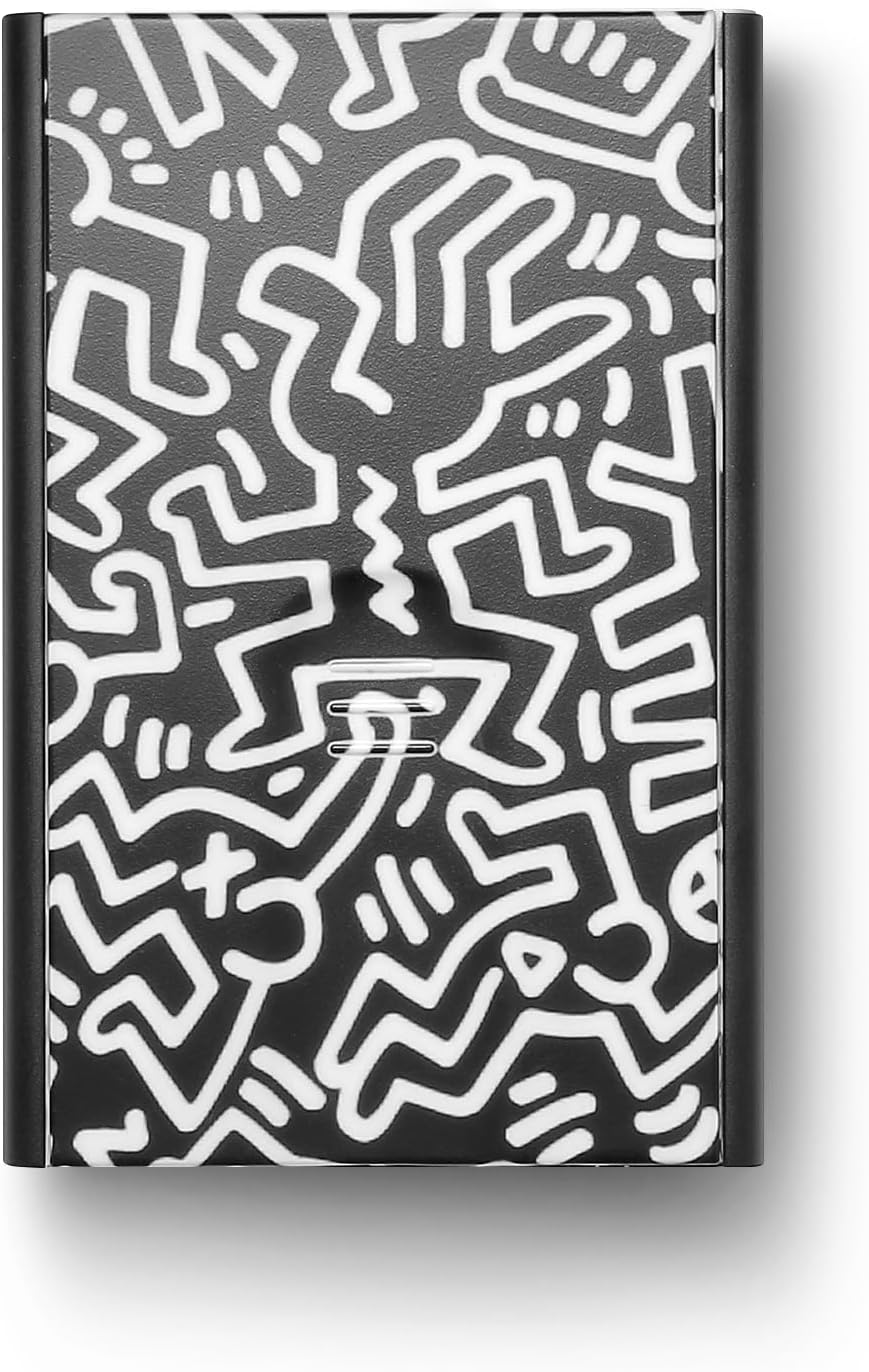 ÖGON -DESIGNS- Automatischer kartenhalter aus Aluminium mit RFID Schutz, originelle, schlanke und mi