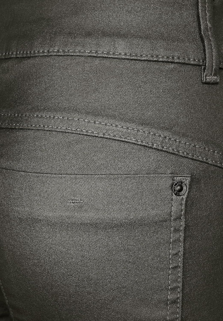 Street One Damen Hose Slim Coating 34W / 30L Woods Green, 34W / 30L Woods Green