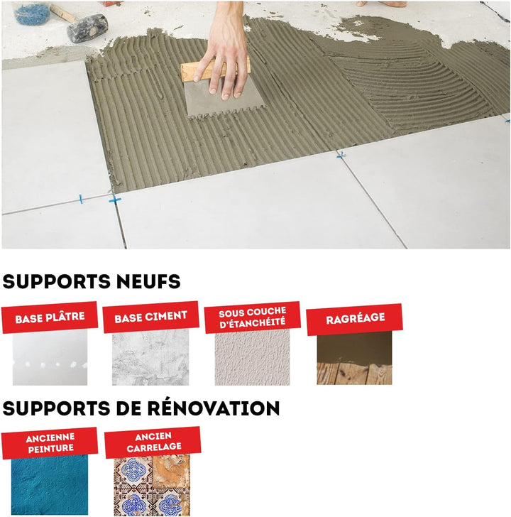 ParexGroup 2938 Kleber für alle kariert/x 5 kg, grau