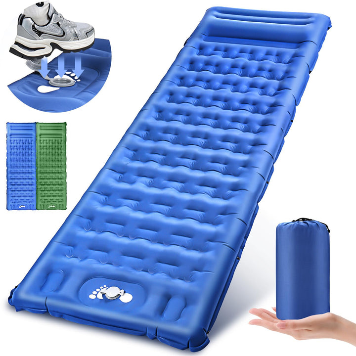 Isomatte Selbstaufblasend, Verbessertes Komfortableres Luftmatratze,13cm Verdickte Tragbare Aufblasb