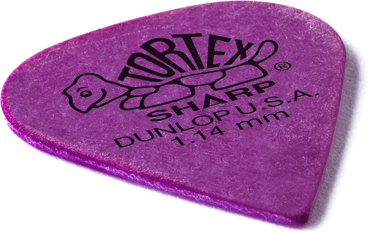 Médiators Jim Dunlop 1,14mm Tortex Sharp 1,14mm sachet de 72 1,14mm Sachet de 72 Violett, 1,14mm Sac