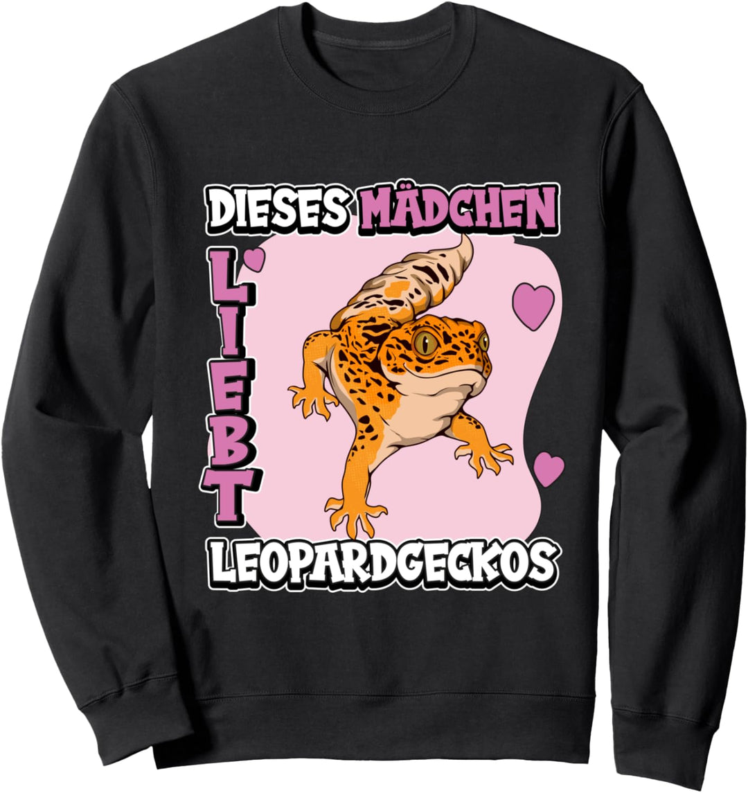 Kinder Leopardgecko Dieses Mädchen liebt Leopardgeckos Sweatshirt