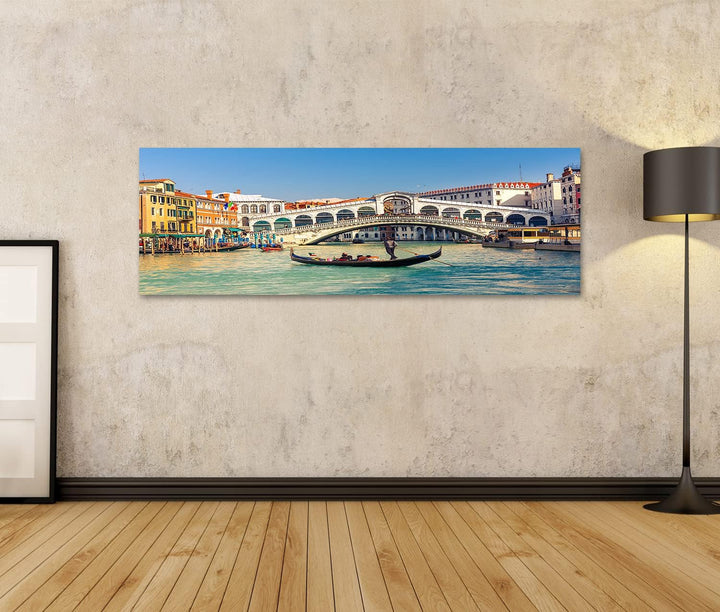 islandburner Bild auf Leinwand Gondola In Der Nähe Der Rialto Brücke In Venedig Italien Bilder Wandb