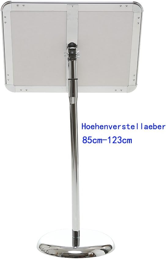 Loywe Infoständer Plakatständer DIN A3 Rondo für Plakate mit 420x300 mm, Ständer aus Metall Höhe Ver
