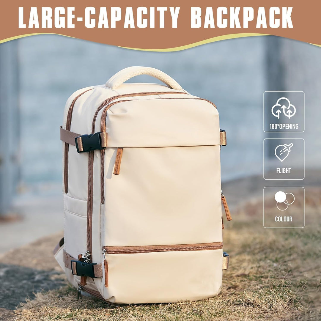 SZLX Grosser Reiserucksack Damen,Vakuum Rucksack mit Pumpe Ryanair Handgepäck 40x30x20 Herren, Wizza