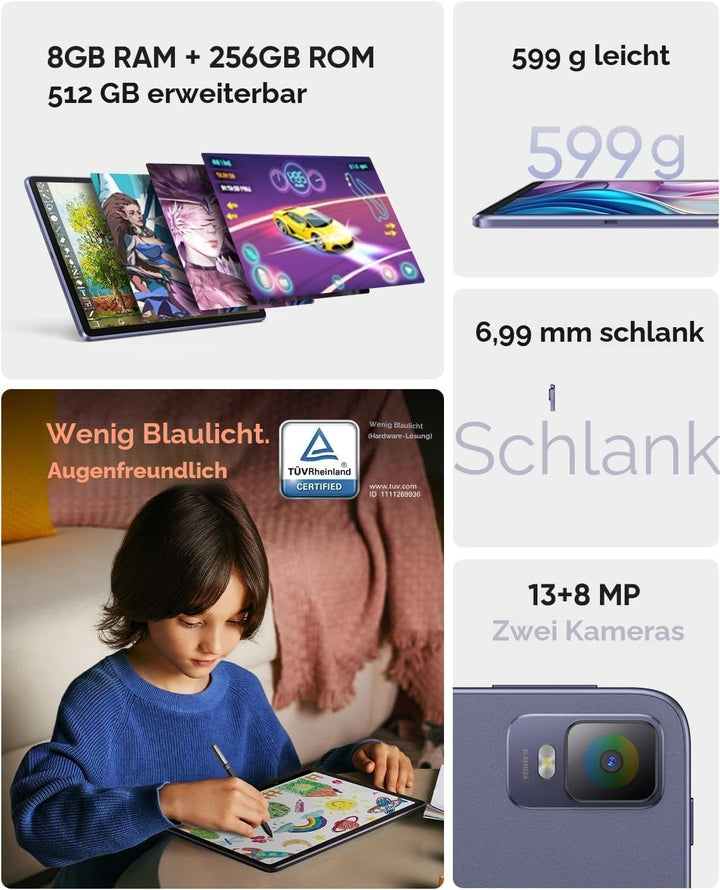 XPPen Grafiktablett, freistehend, Grafiktablett mit 12 Zoll (30,5 cm), Auflösung 2K, Farbbereich 77%