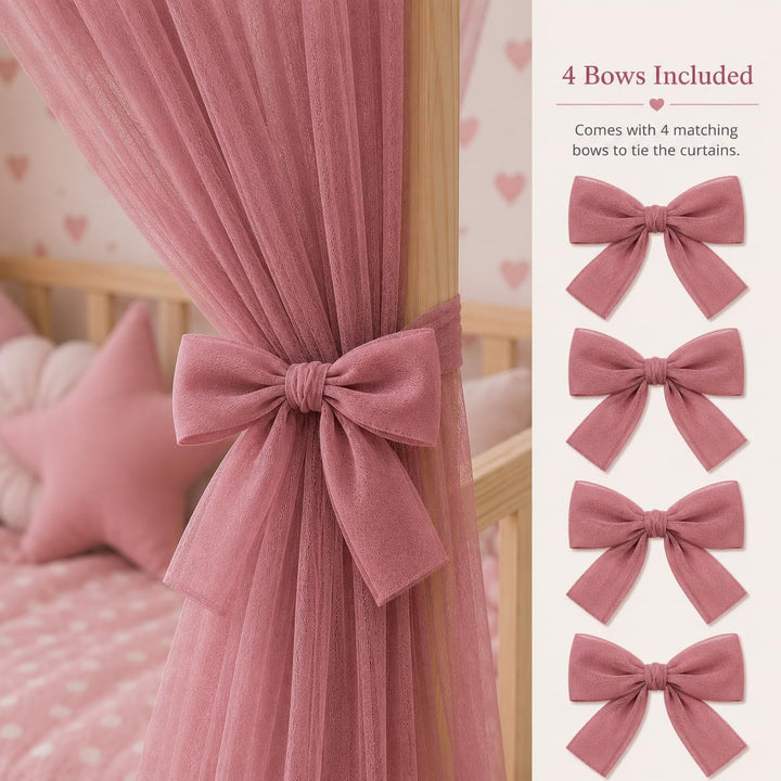 Baby Fancyroom Hausbett Himmel Betthimmel für Kinderbett Kinderzimmer Baldachin Bettvorhang Betthimm