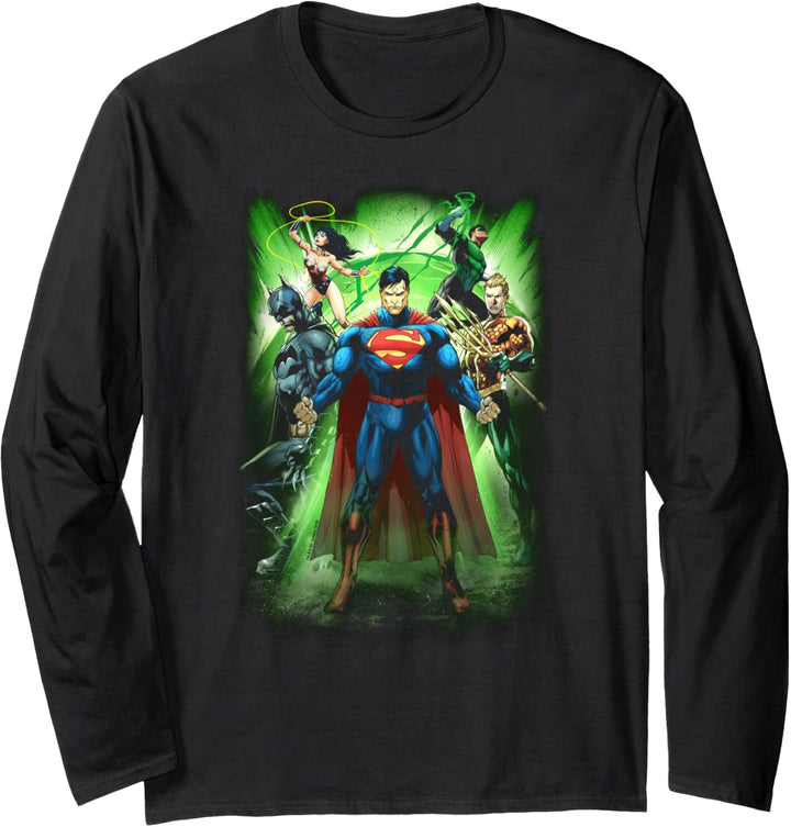 Justice League Power Burst Langarmshirt