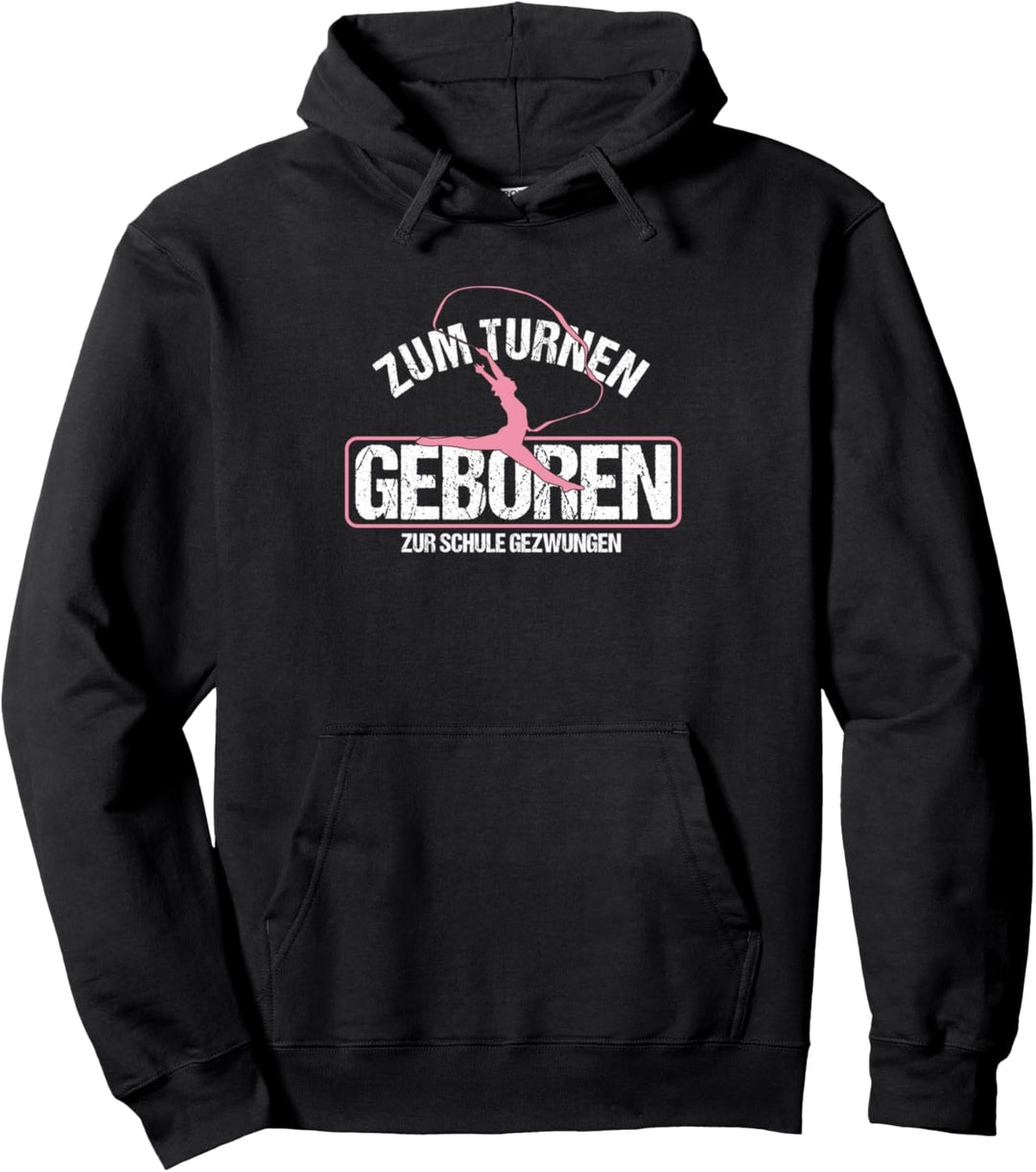 Zum Turnen Geboren Turner Turnerin Gymnast Fitness Geschenk Pullover Hoodie