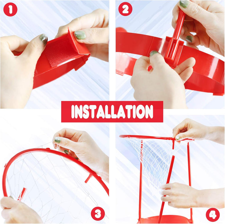 Novelty Place Head Basketballkorb Party-Spielset für Kinder und Erwachsene - Verstellbares Basketbal