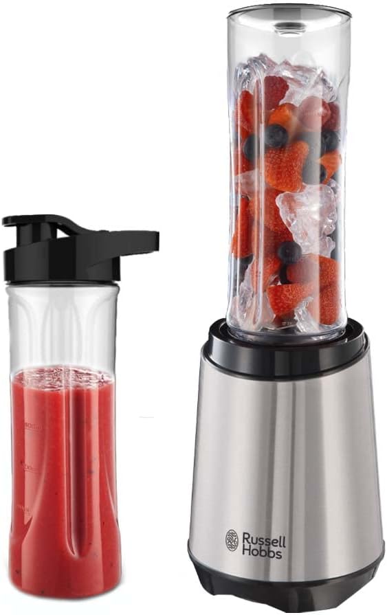 Russell Hobbs Mixer-Standmixer&Smoothie Maker to go[23.500 U/minPower-Motor]inkl.2xMixbehälter600ml