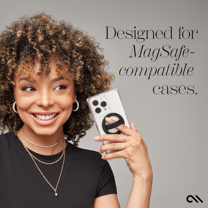 Case-Mate Magnetic Phone Grip (Loop Grip) - Magnetic Phone Ring Holder - Removable Soft MagSafe iPho
