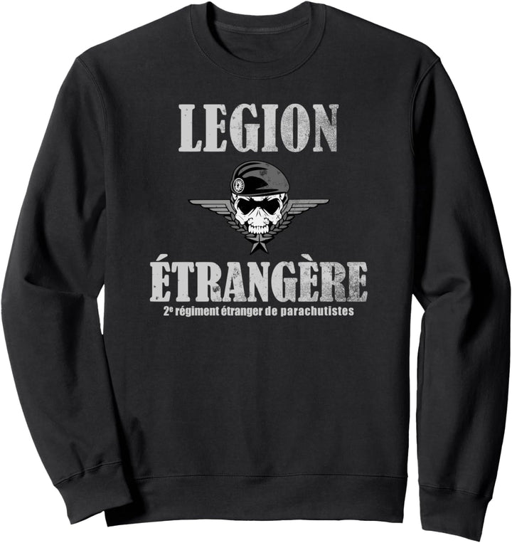 2 Rep Legion Etrangere (Foreign Legion) (beunruhigtes) Sweatshirt