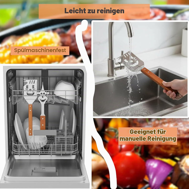 Multifunktions Grillwerkzeug,Outdoor Grillutensilien,Grillzubehör Männer Geschenk,7 in 1 Grill Zubeh