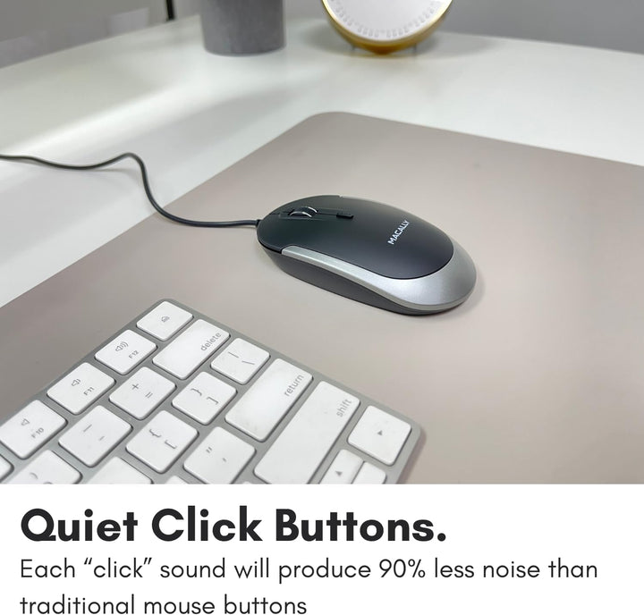 Macally USB-Typ-C-Maus – Schlankes & kompaktes Design – USB-C-Maus für MacBook Pro iMac PC usw. – Ei