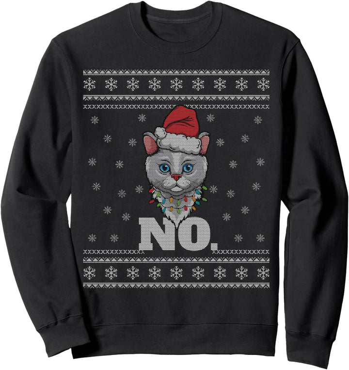 Niedliche Katze, kein Schnee, Winter, lustig, Weihnachten, Weihnachtsmann, hässliche Weihnachten Swe