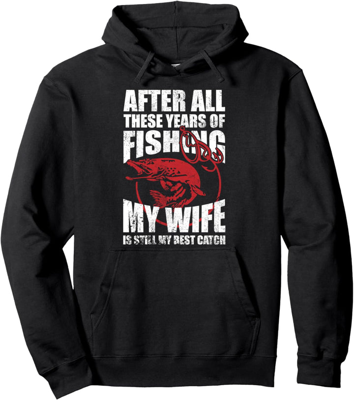 Vatertags-Fischen Flagge Fischers Frau Geschenk Pullover Hoodie