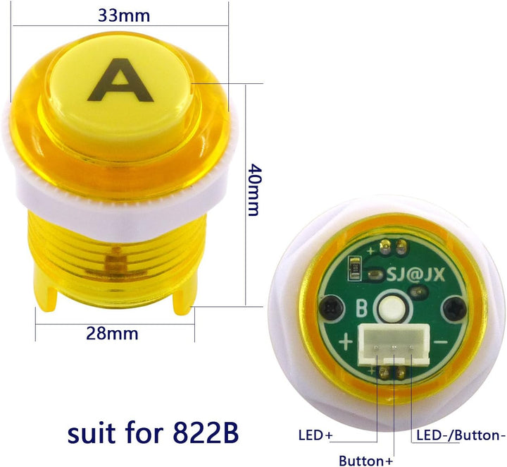 Arcade Game LED DIY Kit Mechanical Keyboard Switch LED Button PC MAME Retropie Arcade Joystick Contr