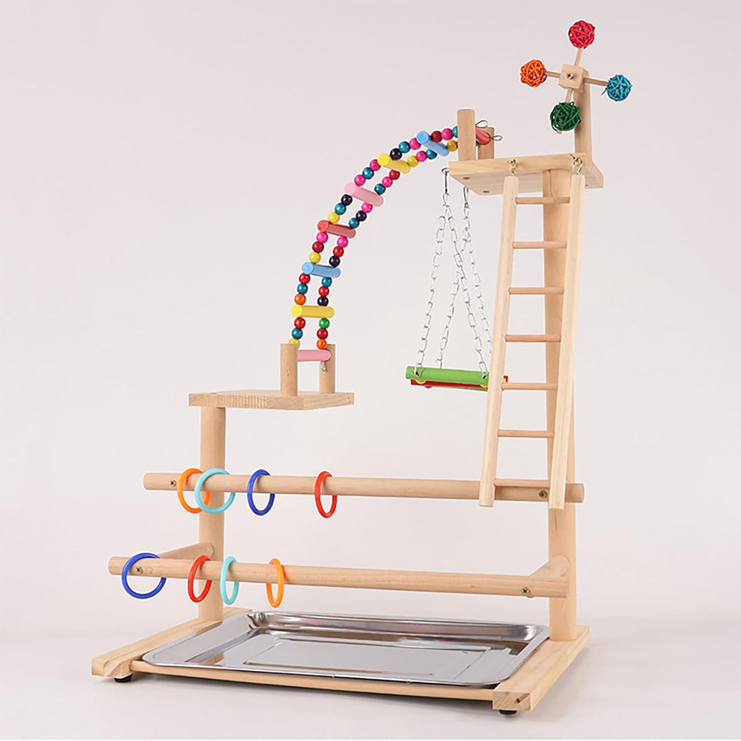 Papagei Vogelspielplatz, Wellensittich Spielzeug, Parrot Playstand, Geeignet für Eclectus, Ara, Kaka