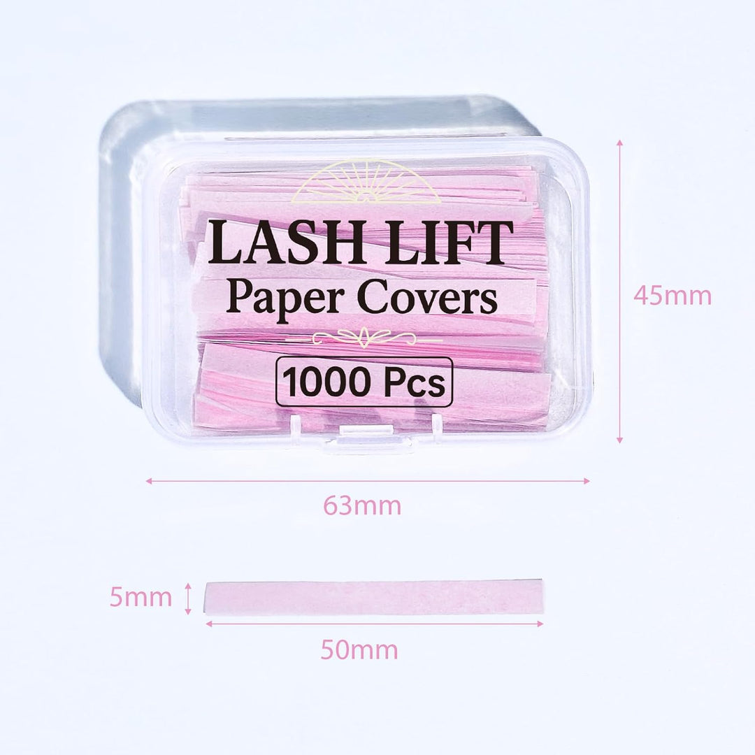 Libeauty Lash Lift Papier, 1000 Stück Wimpernlift Bänder, wiederverwendbares Lash Lift Ribbon, Wimpe