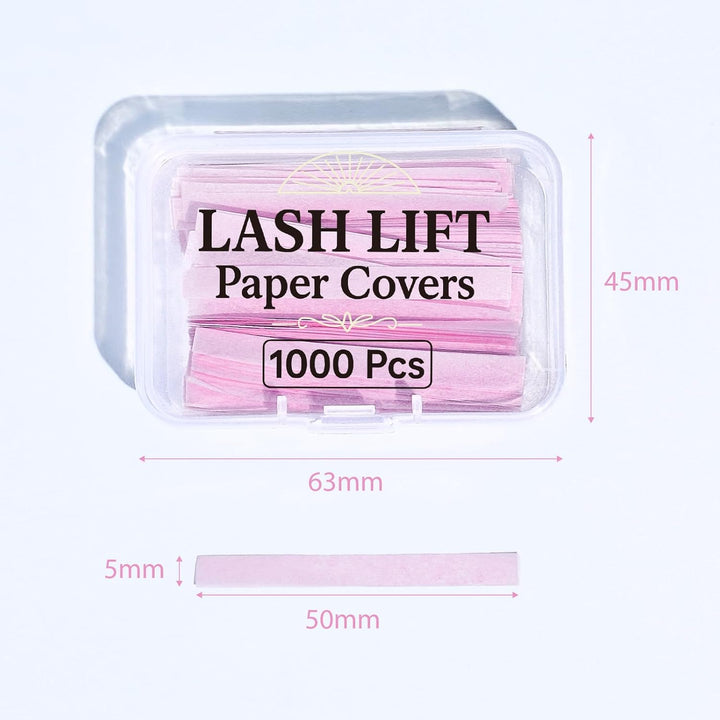 Libeauty Lash Lift Papier, 1000 Stück Wimpernlift Bänder, wiederverwendbares Lash Lift Ribbon, Wimpe
