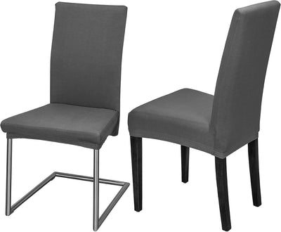 Staboos Stuhlhussen 4er Set - Hohe Elastizität - Stuhlbezug 4er Set - ÖKO TEX Zertifiziert (Dunkelgr