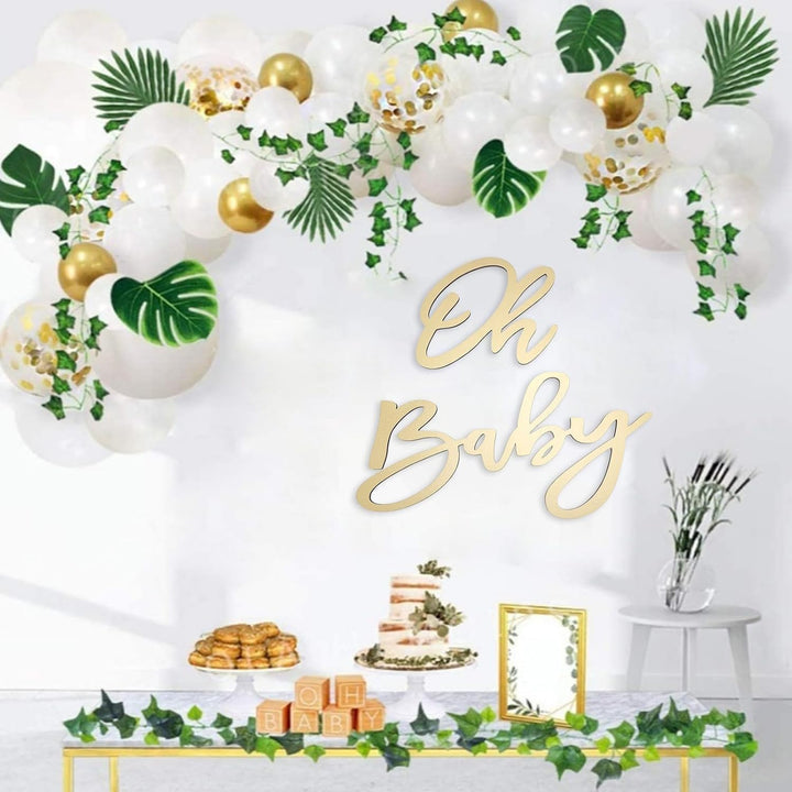 Oh Baby-Schild, Ausschnitt, Geschlecht Offenbaren Hintergrund, Wanddekoration, Foto-Requisiten, Oh B