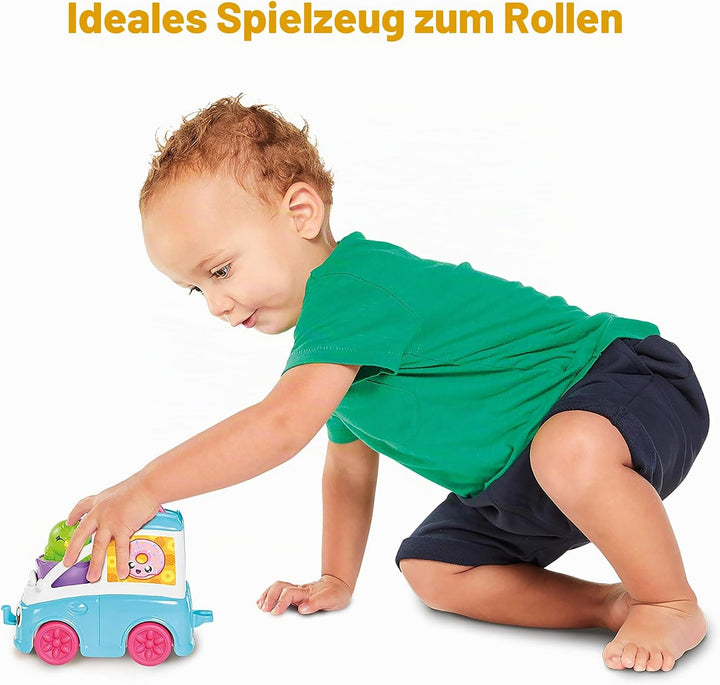 TOMY Toomies Versteck- und Quiek Mein kleiner Donut Lieferwagen, das Schiebe und Osterspielzeug für