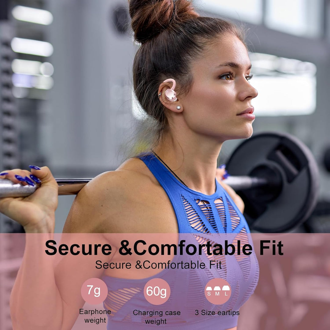 Bluetooth Kopfhörer, In Ear Kopfhörer Kabellos Bluetooth 5.4 mit 68 std Spielzeit LED-Anzeige, 4 ENC