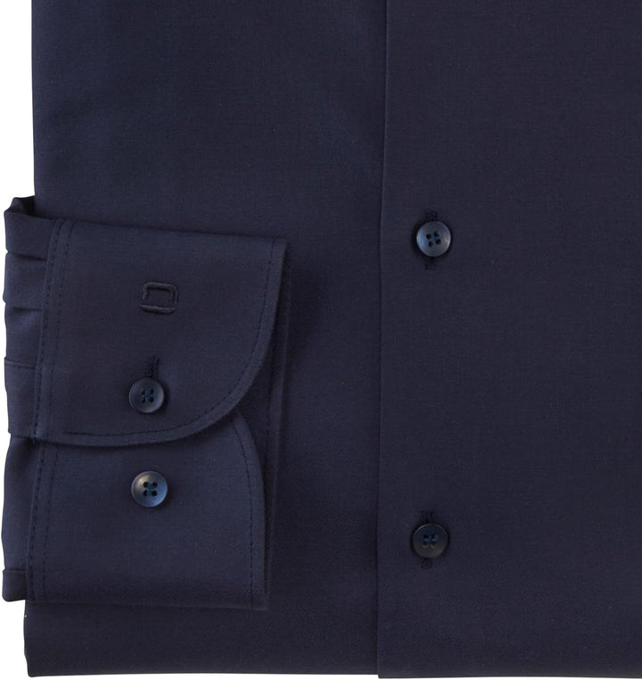 OLYMP Herren Oberhemd Langarm Level.Five.Body.fit,Twill,Body fit,Modern Kent, Nachtblau