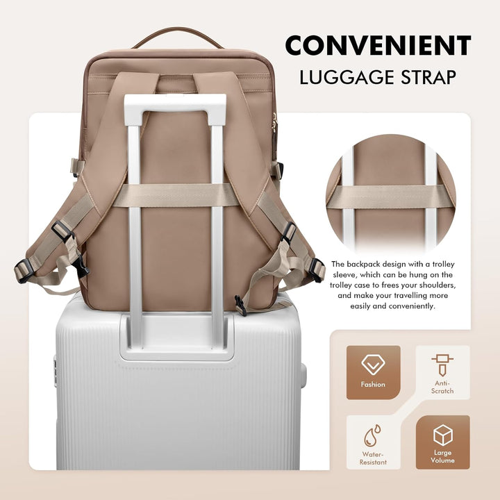 Stilvoller Laptop Rucksack für Damen von Fluggesellschaften zugelassen, Perfekt für die Arbeit das C
