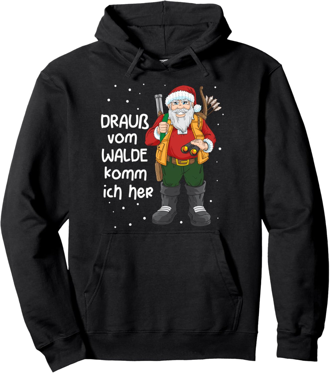 Lustiges Jäger Weihnachten Jagd Wald Geschenk Pullover Hoodie