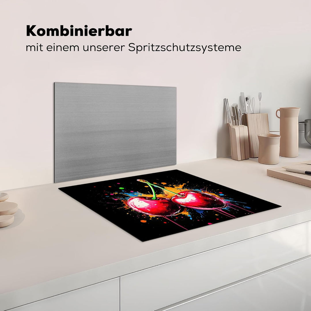 Herdabdeckplatte 59x52 cm Einteilig Ceranfeld Abdeckplatte Küche Deko Ceranfeldabdeckung Herdabdecku