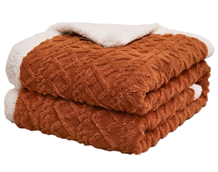 Flauschige Sherpa Kuscheldecke - hochwertige Schafdecke, super weiche Fleecedecke als Sofadecke, Tag