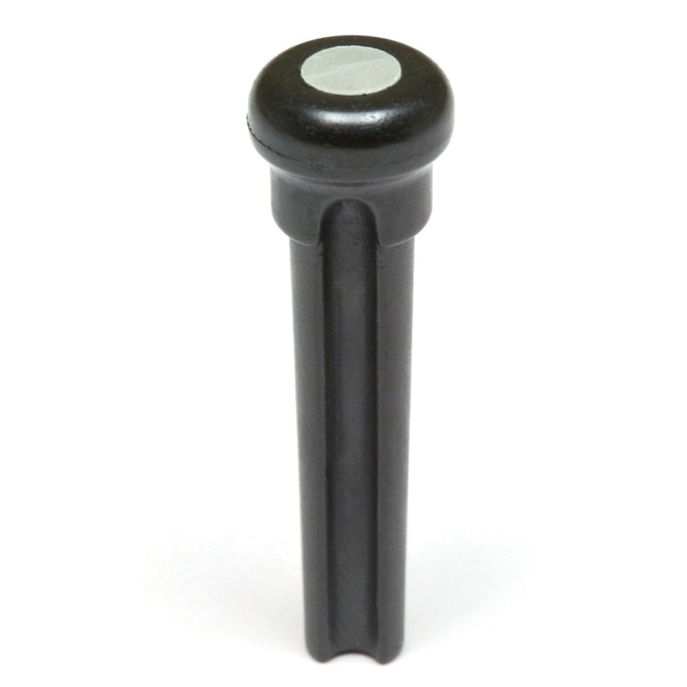 graph tech GT PP 2044 00 Tusq Bridge Pins mit Mother of Pearl (4 mm, 6-Stück) schwarz