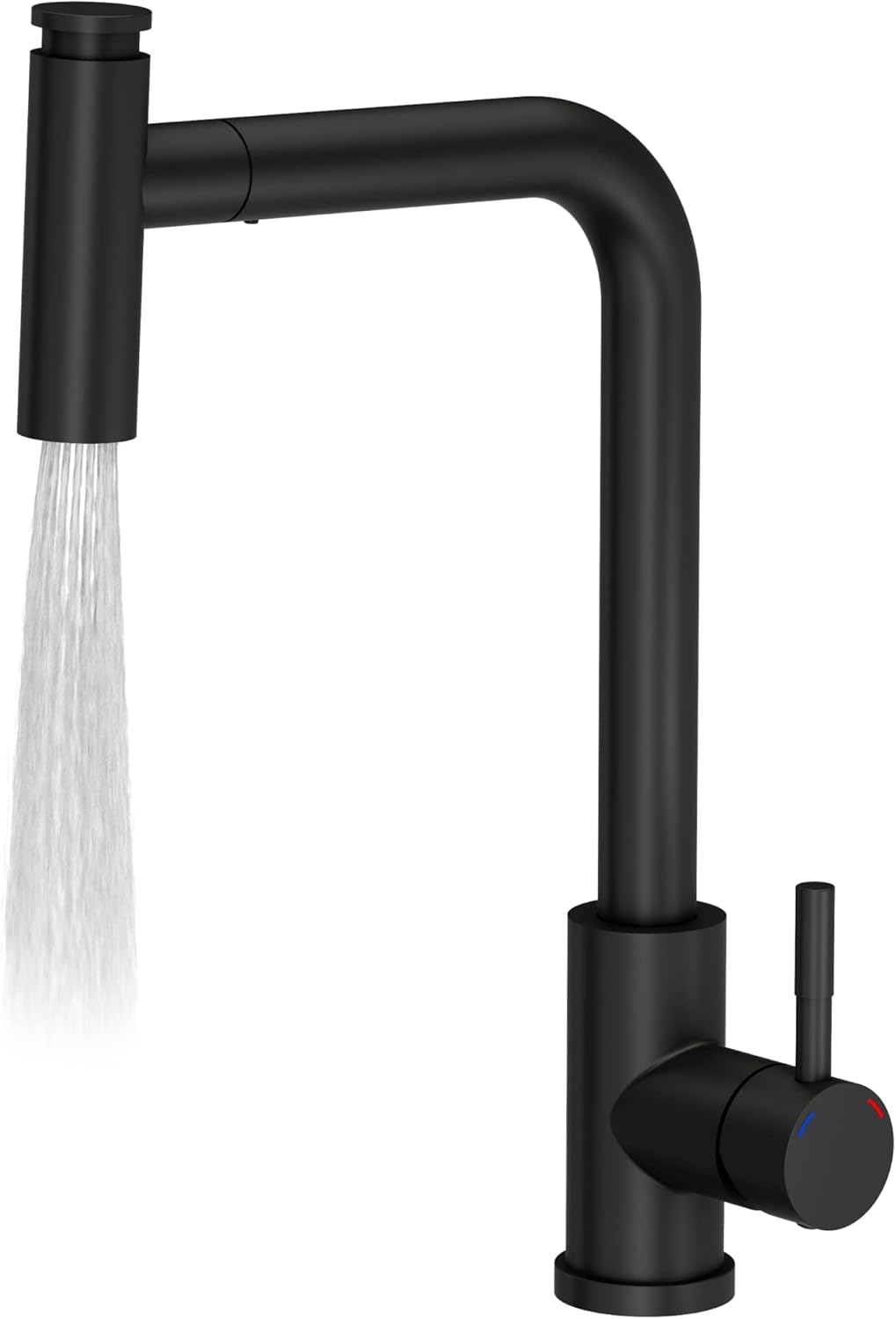 VBChome Spülbecken Schwarz mit Armatur 77 x 44 cm Granit Einzelbecken Einbauspüle gesprenkelt revers