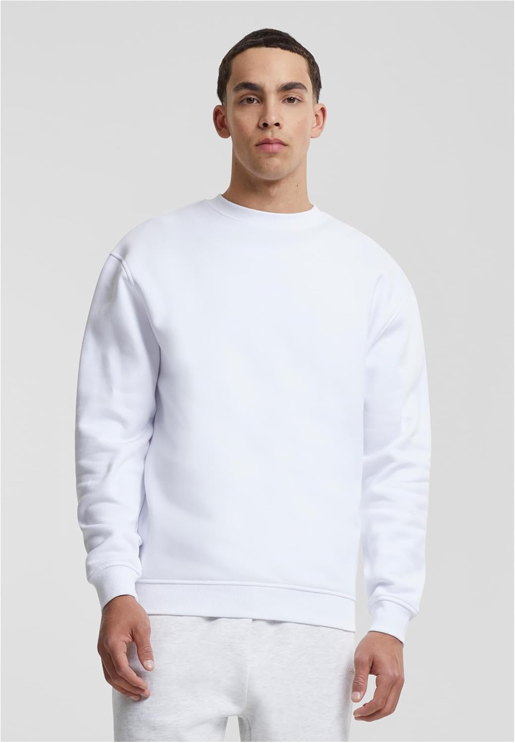 Urban Classics Herren Crewneck Sweatshirt S Weiss, S Wei&#xDF;