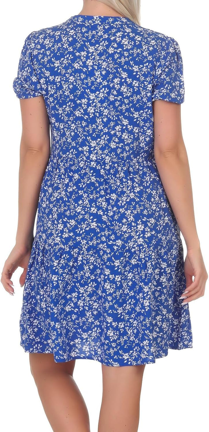 Only Damen Kleid 15222215 XS Dazzling Blue 473 Lovely Floral, XS Dazzling Blue 473 Lovely Floral