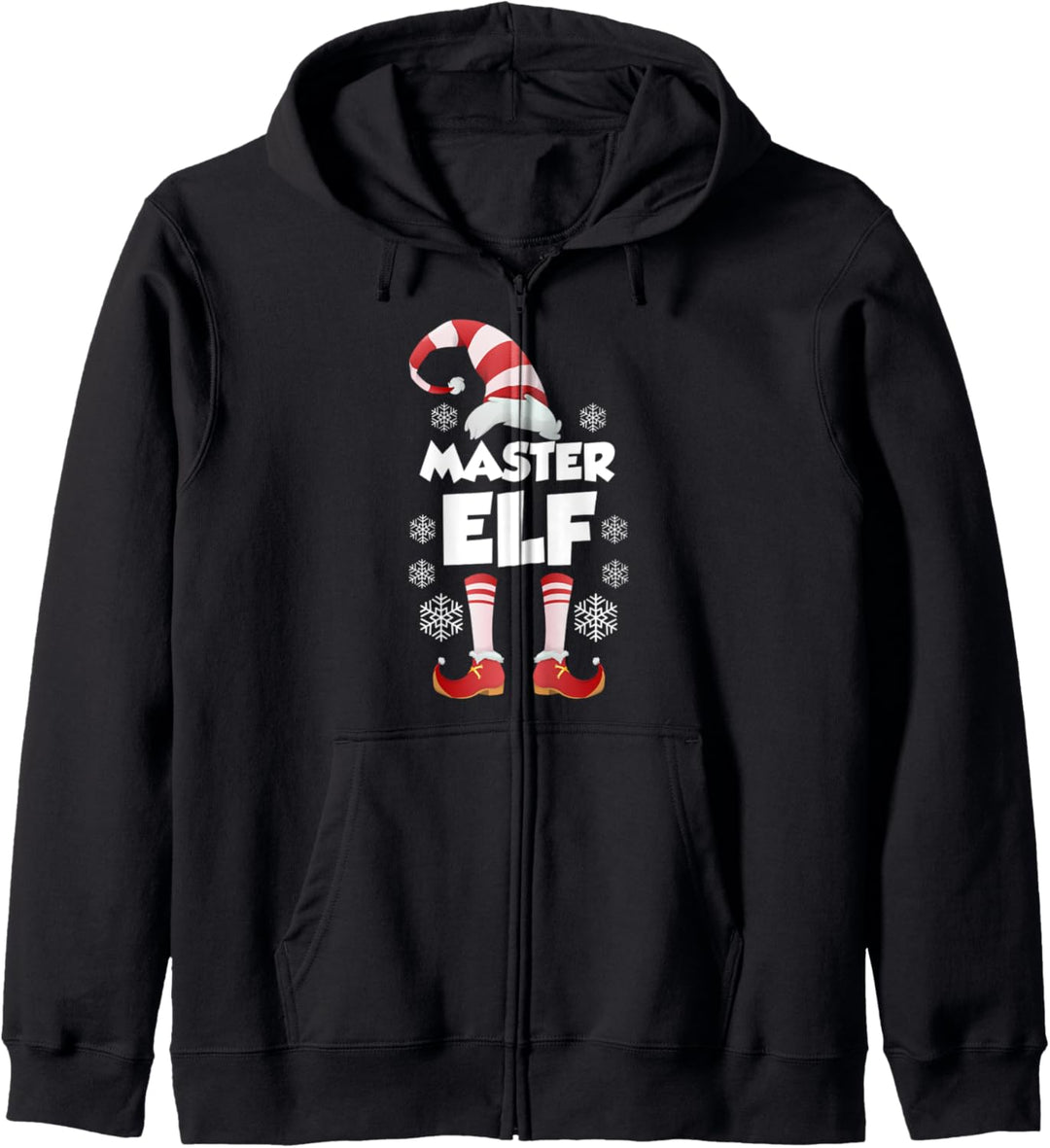Master Elf Elfen Familien Outfit Weihnachten Weihnachtself Kapuzenjacke