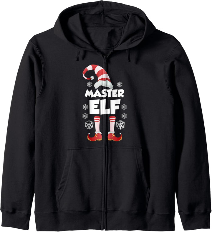 Master Elf Elfen Familien Outfit Weihnachten Weihnachtself Kapuzenjacke