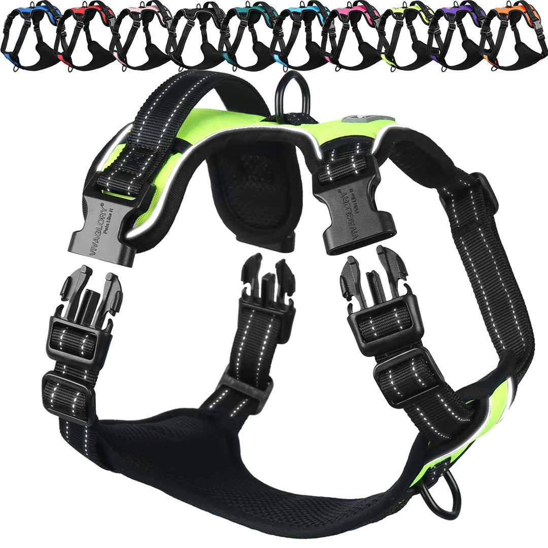 VIVAGLORY Easewalk Hundegeschirr, Anti Zug Hundegeschirr für Training &amp; Spazieren, Anti Zieh Geschir