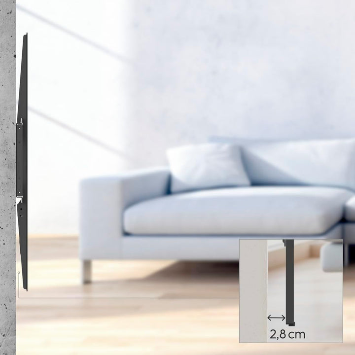 Hama TV Wandhalterung (TV Wandhalterung 120 Zoll, VESA 50x50 bis VESA 1100x600, bis 100 kg, Wandabst