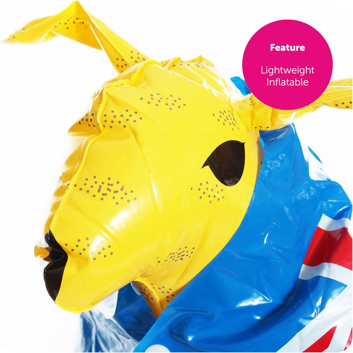 I LOVE FANCY DRESS LTD Aufblasbare gelbe Känguru-Requisite – 70 cm hoch australische Känguru-Requisi