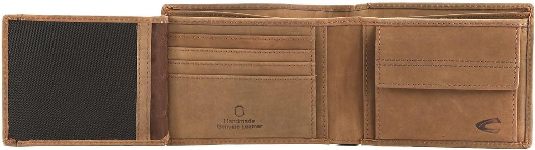 camel active Vietnam Herren Geldbörse RFID Querformat Leder Mittelgross, Brown