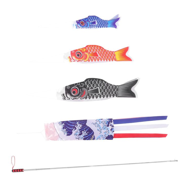 BESPORTBLE 1 Satz Karpfen-Streamer Fisch Windsack Regenbogen-windsack Karpfen Koinobori Japanischer