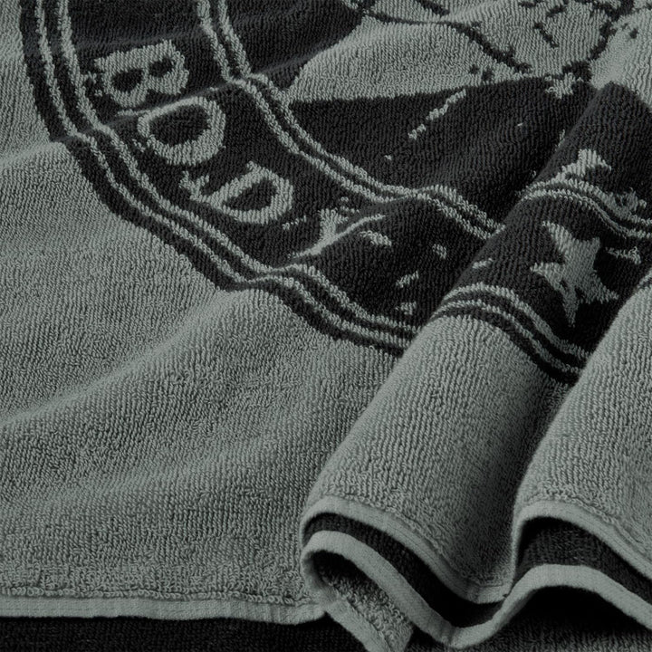 aqua-textil Halifax Saunatuch Doppelpack 80 x 200 cm grau anthrazit Baumwolle Strandlaken Frottee Ba